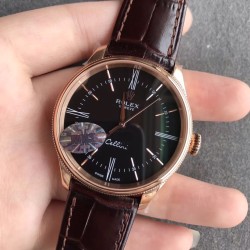 Rolex - Cellini Time 50505 RG/LE Black Diam MKS Asia 3132