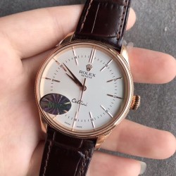 Rolex - Cellini Time 50505 RG/LE White Diam MKS Asia 3132