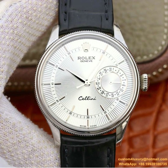 Rolex - Cellini Date 39mm SS/LE White MKS Asia 3165 Mod