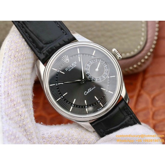 Rolex - Cellini Date 39mm SS/LE Black Stk MKS Asia 3165 Mod