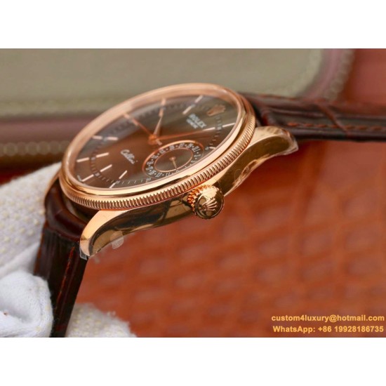 Rolex - Cellini Date 39mm RG/LE Black MKS Asia 3165 Mod