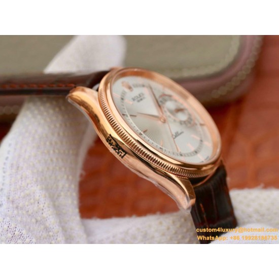 Rolex - Cellini Date 39mm RG/LE White MKS Asia 3165 Mod