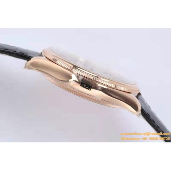 Rolex - Cellini Time 50505 RG/LE Black Stick EWF Asia 3132