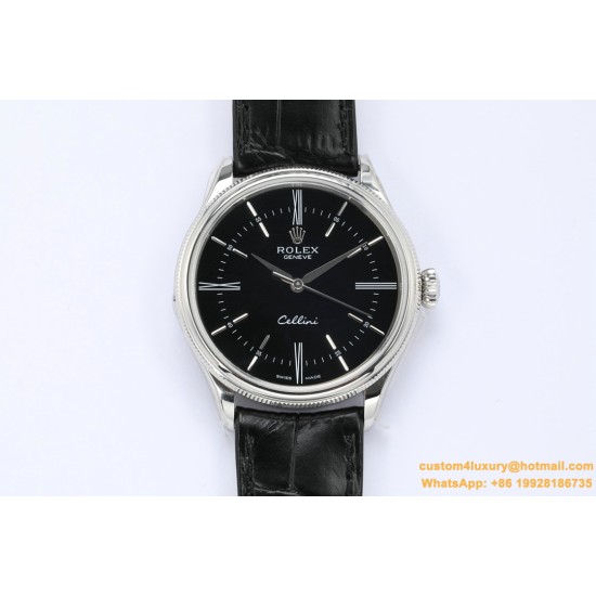 Rolex - Cellini Time 50509 SS/LE Black Stk EWF Asia 3132