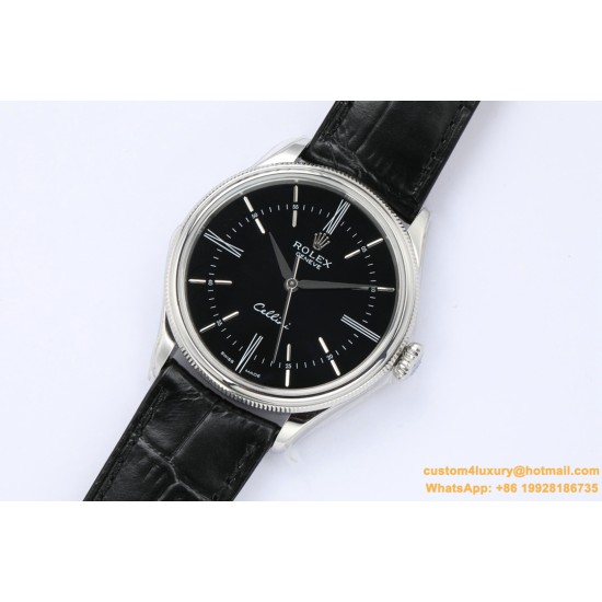 Rolex - Cellini Time 50509 SS/LE Black Stk EWF Asia 3132
