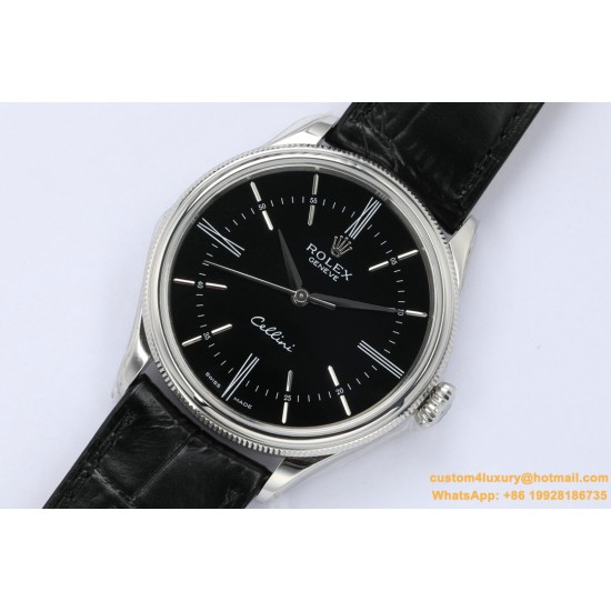 Rolex - Cellini Time 50509 SS/LE Black Stk EWF Asia 3132