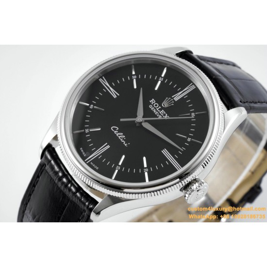 Rolex - Cellini Time 50509 SS/LE Black Stk MKS Asia 3132