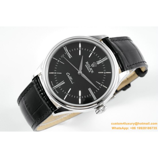 Rolex - Cellini Time 50509 SS/LE Black Stk MKS Asia 3132