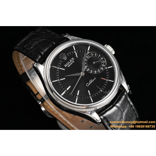 Rolex - Cellini Date 39mm SS/LE Black Stk MKS Asia 3165 Mod