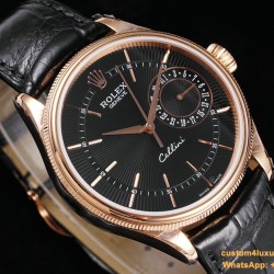 Rolex - Cellini Date 39mm RG/LE Black MKS Asia 3165 Mod