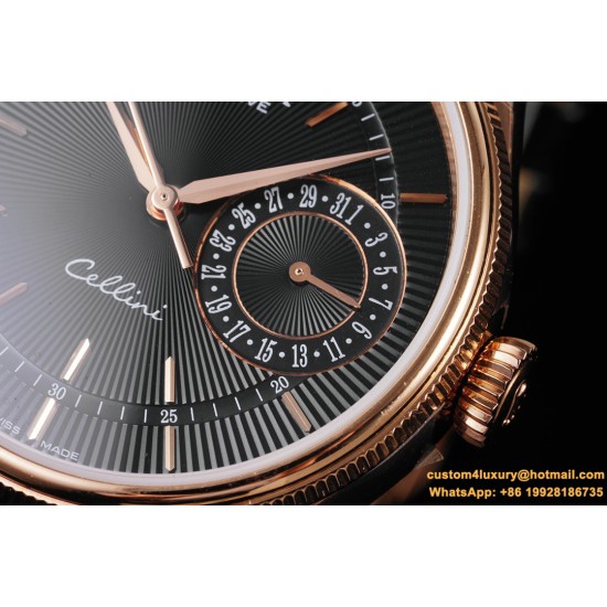 Rolex - Cellini Date 39mm RG/LE Black MKS Asia 3165 Mod