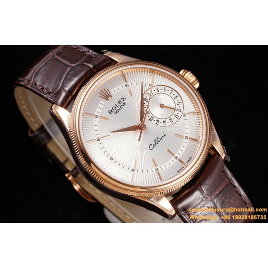 Rolex - Cellini Date 39mm RG/LE White MKS Asia 3165 Mod