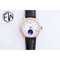 Rolex - Cellini 50535 Moonphase RG/LE Wht EWF Asia 3195 Mod