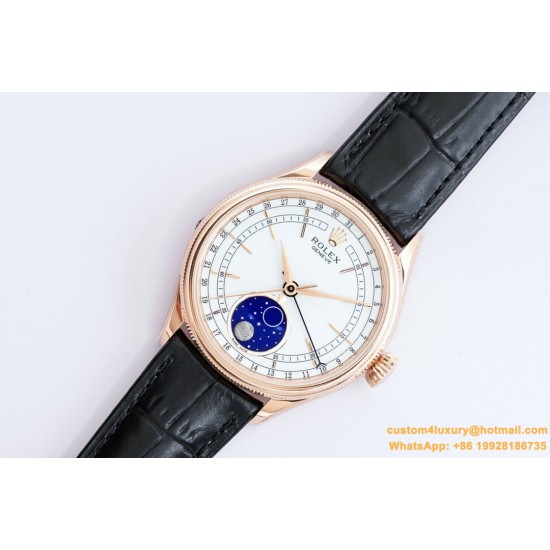 Rolex - Cellini 50535 Moonphase RG/LE Wht EWF Asia 3195 Mod