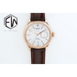 Rolex - Cellini Date 39mm RG/LE White EWF Asia 3165 Mod
