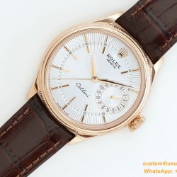 Rolex - Cellini Date 39mm RG/LE White EWF Asia 3165 Mod