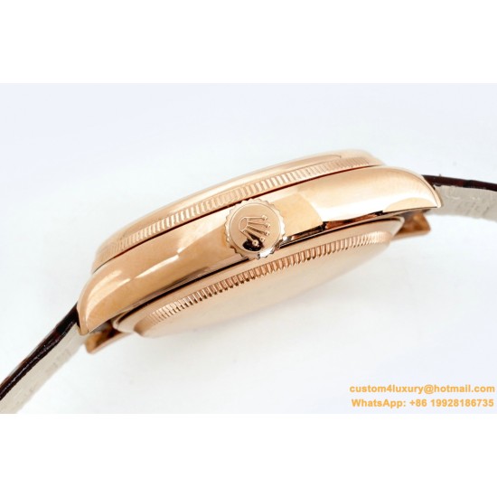 Rolex - Cellini Date 39mm RG/LE White EWF Asia 3165 Mod