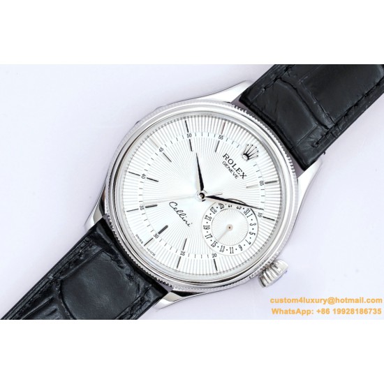 Rolex - Cellini Date 39mm SS/LE White EWS Asia 3165 Mod