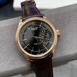 Rolex - Cellini Date 39mm RG/LE Black EWF Asia 3165 Mod