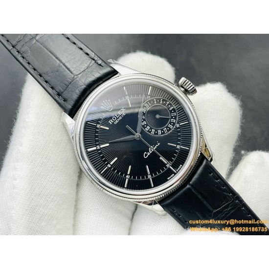 Rolex - Cellini Date 39mm SS/LE Black Stk VRS Asia 3165 Mod