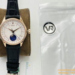 Rolex - Cellini 50535 Moonphase RG/LE Wht VRF Asia 3195 Mod