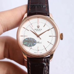 Rolex - Cellini Time 50505 RG/LE White Diam MKS Asia 3132