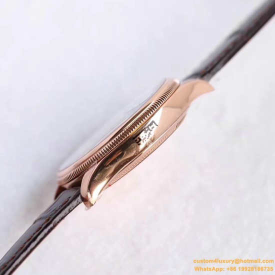 Rolex - Cellini Time 50505 RG/LE White Diam MKS Asia 3132