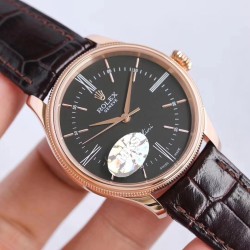 Rolex - Cellini Time 50505 RG/LE Black Diam MKS Asia 3132