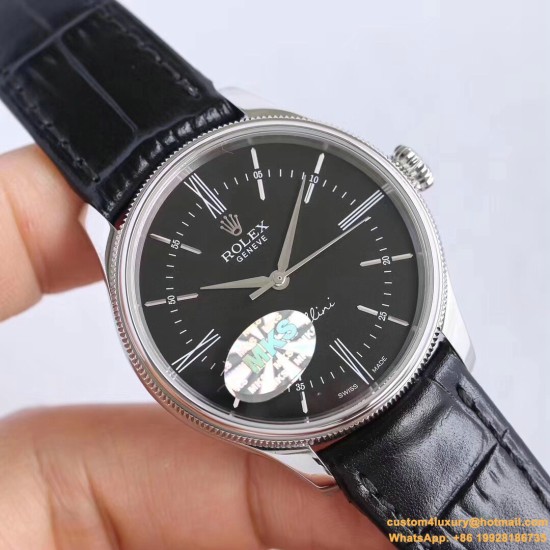 Rolex - Cellini Time 50509 SS/LE Black Stk MKS Asia 3132