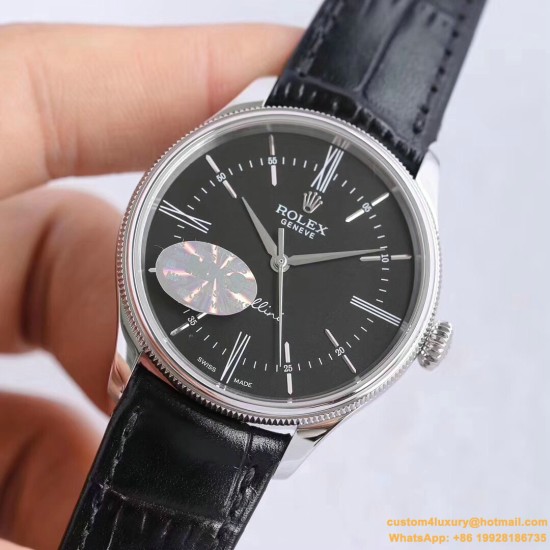 Rolex - Cellini Time 50509 SS/LE Black Stk MKS Asia 3132