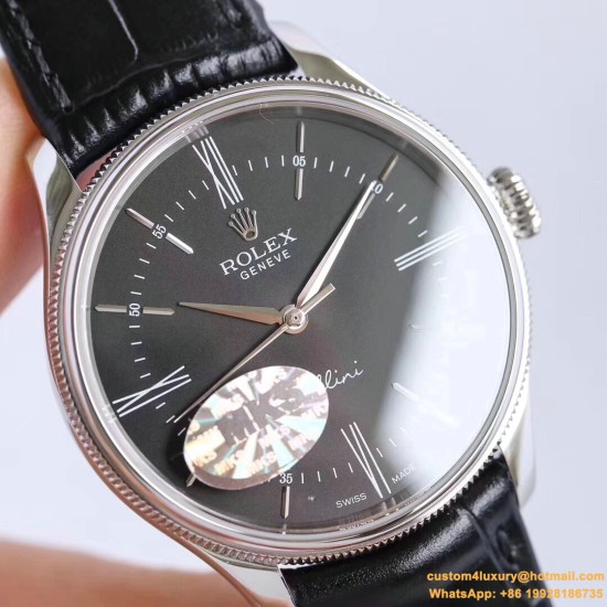 Rolex - Cellini Time 50509 SS/LE Black Stk MKS Asia 3132