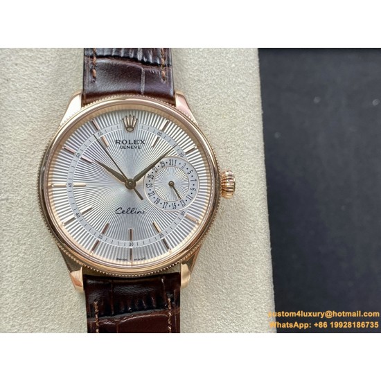 Rolex - Cellini Date 39mm RG/LE White TWF Asia 3165 Mod