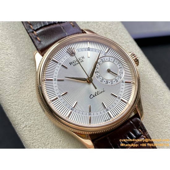 Rolex - Cellini Date 39mm RG/LE White TWF Asia 3165 Mod