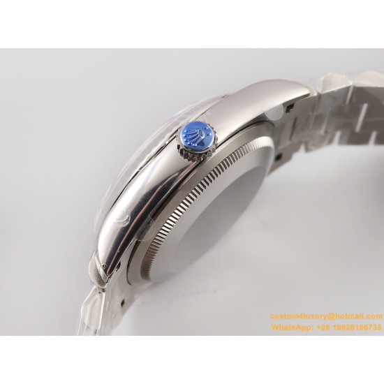 DayDate 36mm 128238 Flt Pres SS/SS Blue Stk EWF A3255 Mod