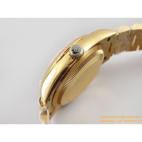 DayDate 128238 36mm YG/YG Silver/Rmn EWF V3 VR3255(Gain Weight)