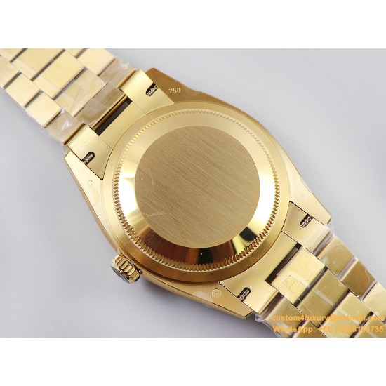 DayDate 128238 36mm YG/YG Silver/Rmn EWF V3 VR3255(Gain Weight)