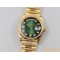 DayDate 128238 36mm YG/YG Green/Dia EWF V3 VR3255(Gain Weight)