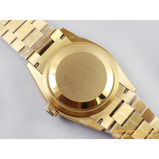 DayDate 128238 36mm YG/YG Green/Dia EWF V3 VR3255(Gain Weight)