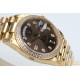 Rolex - DayDate 36mm Dia Pres YG/YG Brown Diam EWF A3255 Mod
