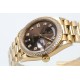 Rolex - DayDate 36mm Dia Pres YG/YG Brown Diam EWF A3255 Mod