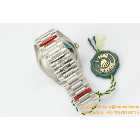 Rolex - DayDate 36mm Dia Pres SS/SS Silv Wht Stk EWF A3255 Mo