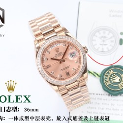 Rolex - DayDate 36mm Dia Pres RG/RG Gold Diam EWF A3255 Mod