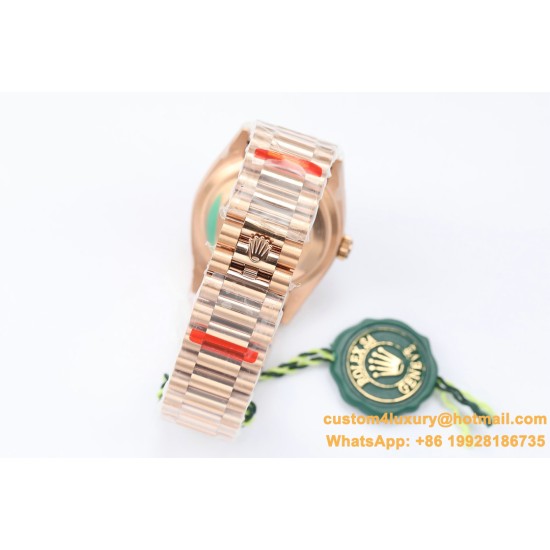 Rolex - DayDate 36mm Dia Pres RG/RG Gold Diam EWF A3255 Mod