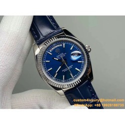DayDate 128239 36mm SS/LE Blue/Stk QF V3 VR3255(Gain Weight)