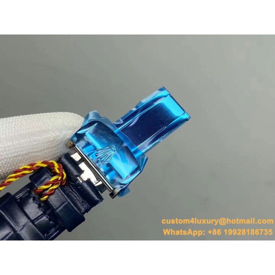 DayDate 128239 36mm SS/LE Blue/Stk QF V3 VR3255(Gain Weight)