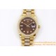 Rolex - DayDate 36mm Dia Pres YG/YG Brown Diam EWF A3255 Mod