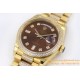 Rolex - DayDate 36mm Dia Pres YG/YG Brown Diam EWF A3255 Mod