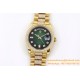 Rolex - DayDate 36mm Dia Pres YG/YG Green Diam EWF A3255 Mod