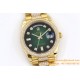 Rolex - DayDate 36mm Dia Pres YG/YG Green Diam EWF A3255 Mod