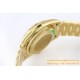 Rolex - DayDate 36mm Dia Pres YG/YG Green Diam EWF A3255 Mod